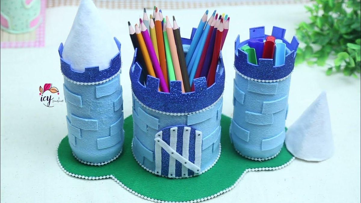 Tempat pensil DIY dari barang bekas yang kreatif